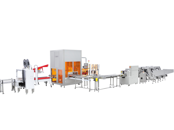 棒棒冰枕包自動(dòng)開箱、裝箱、封箱打包線